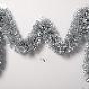 XMS guirlande 10 cm*2 m*5 ply, filament + large,  argent mat