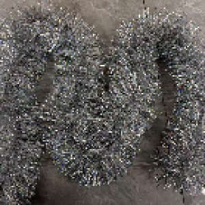 XMS guirlande 15cm*2m*6ply, argent laser, filament