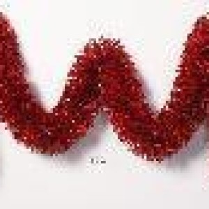 XMS guirlande 10 cm*2 m*5 ply, filament + large, rouge laser