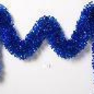 XMS guirlande 10 cm*2 m*5 ply, filament + large, bleu laser