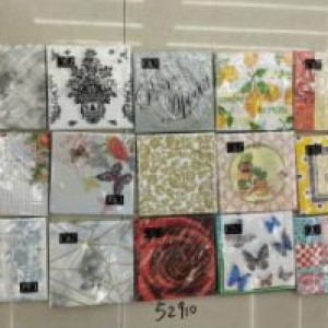 FET napkins 33x33cm 2 plie motifs assortis